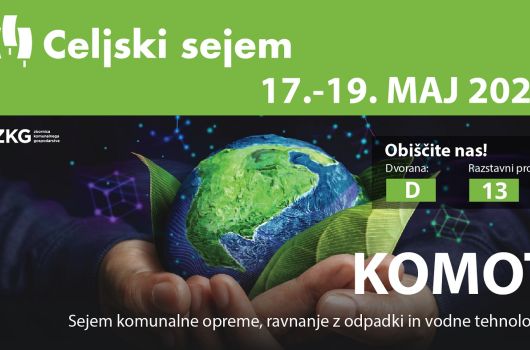 KOMOT 2023: Sejem komunalne opreme, ravnanja z odpadki in vodne tehnologije