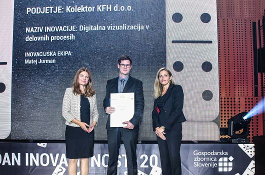 Mateju Jurmanu srebrno priznanje za inovacijo