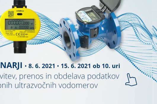 Nova webinarja na temo nastavitev, prenosa in obdelav podatkov sodobnih ultrazvočnih vodomerov